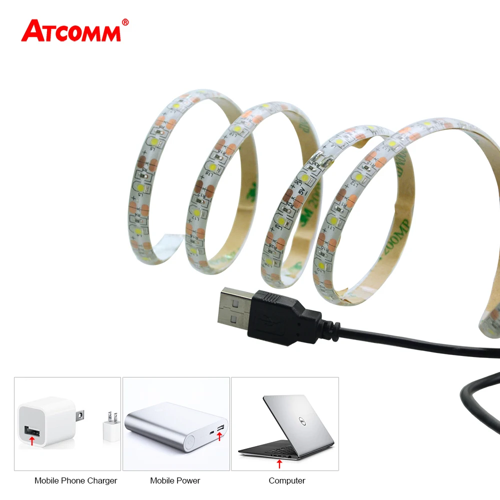 Buy 5V USB LED Strip Light Tape Lamp 1 Meter IP65