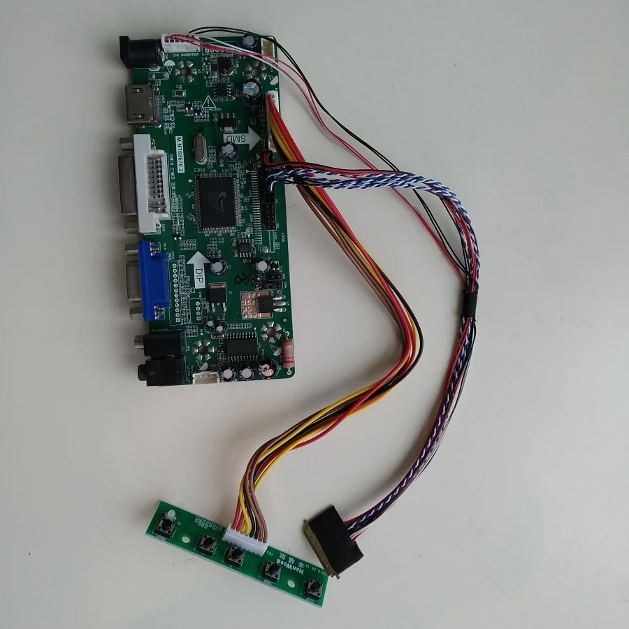 

M.NT68676 HDMI DVI VGA LED LCD Controller board Kit DIY for LP173WD1(TL)(D4)/(TL)(E1) 1600X900 17.3inch Panel Screen