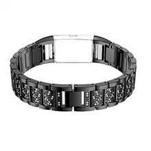 Заменить Мужские t ремешки из нержавеющей стали для Charge 2 полосы маленький большой ремешок горный хрусталь браслеты для женщин мужчин 9,6