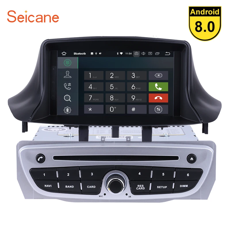 

Seicane Android 8.0 8-core CPU Car Radio DVD GPS Navigation System for 2009 2010 2011 Renault Megane3 with Wifi Mirror Link