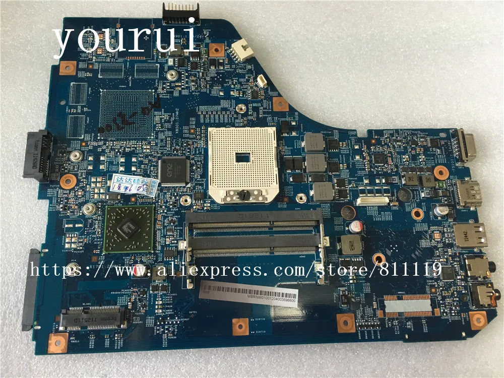 Материнская плата yourui для Acer Aspire 5560 5560G MBRNW01001 NB.RNW01.001 DDR3 полностью