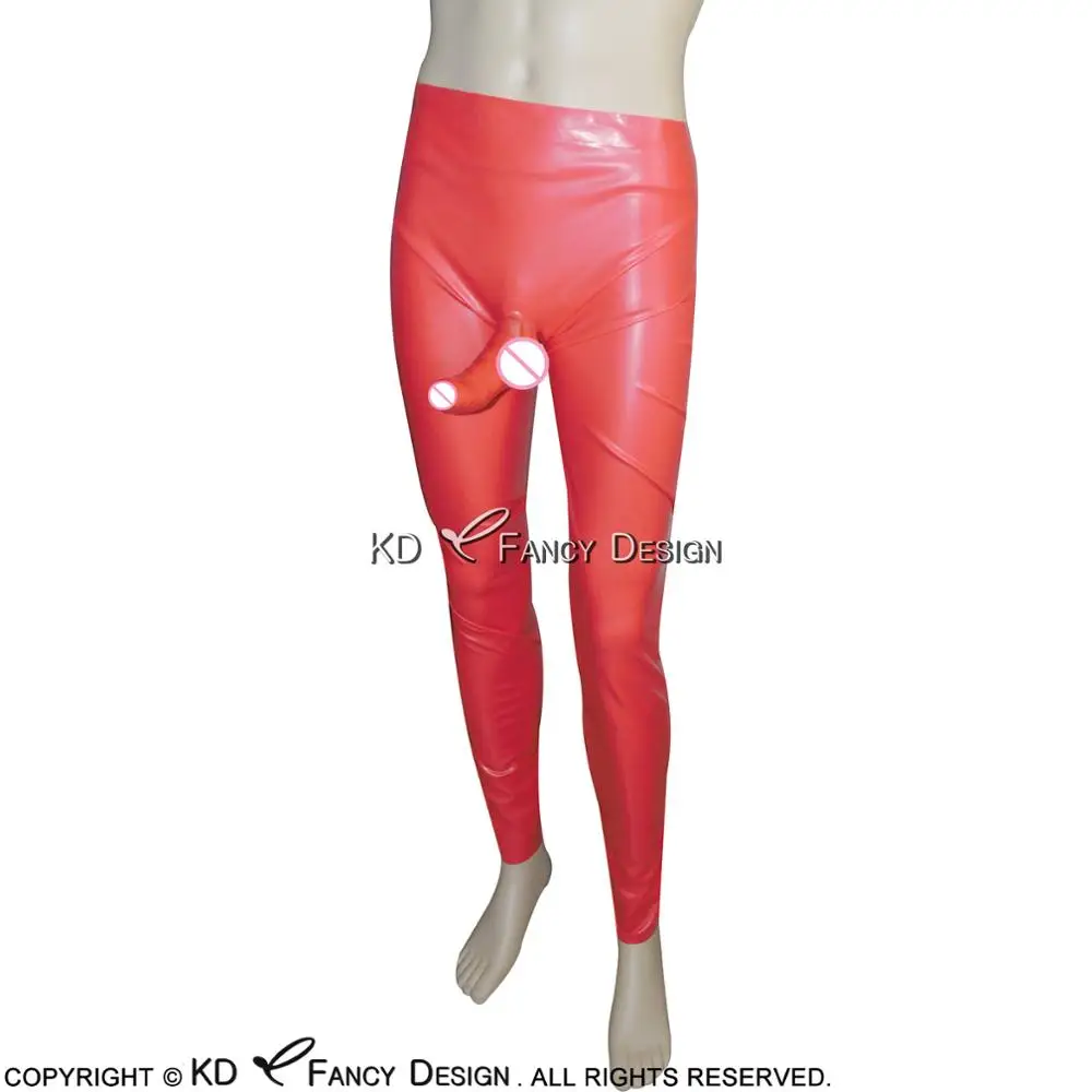 Черные длинные латексные брюки с анатомическим пенисом|pants pants|pants longpants black |