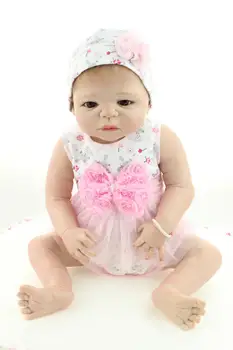 

NPK dolls reborn 23" full silicone reborn baby girl lifelike children doll toys bebes reborn menina bonecas oyuncak bebek