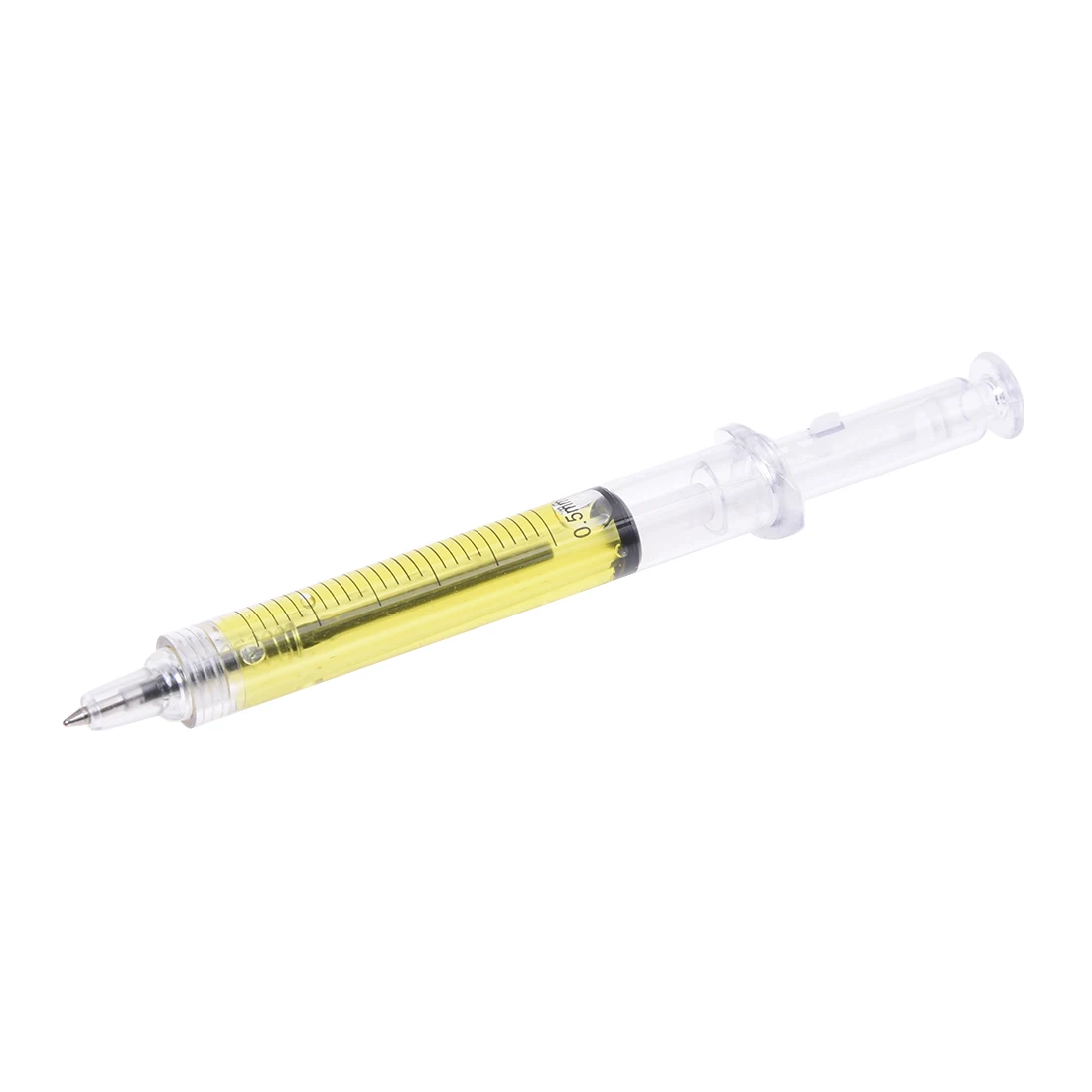 Ballpoint Pen Ballpoint Black Ink Syringe Yellow Chic