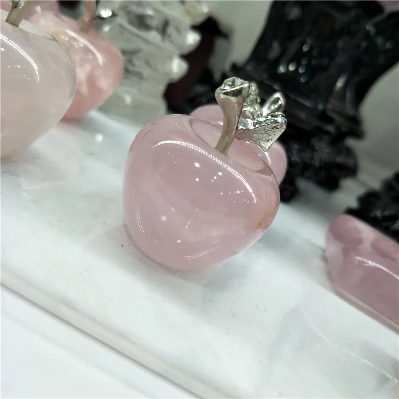1 шт. розовый кварц Кристалл Яблока ручная работа сердце фотография|heart rose|heart