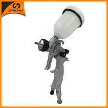 Sat1216-m мини воздуха Пистолет HVLP автоматической пушки краски давления воздуха пистолет Двойное действие аэрография пневматические Базовое покрытие опрыскиватель