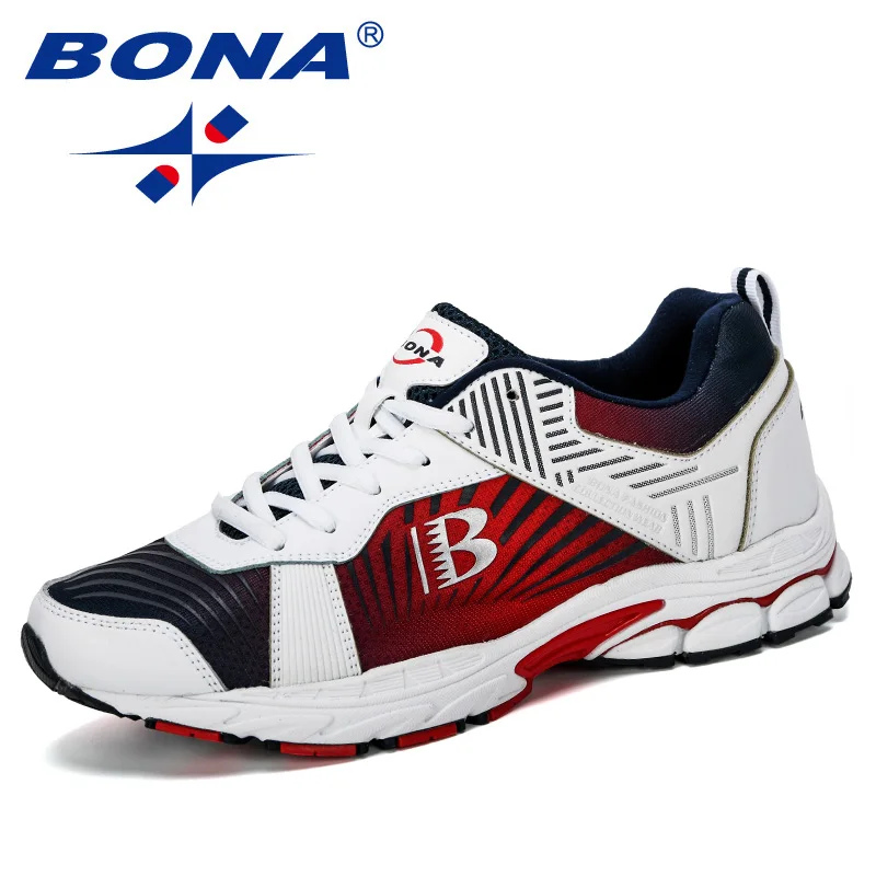 

BONA 2019 New Designer Chaussure Homme Outdoor Men Running Shoes Sports Sneakers Men Jogging Walking Shoe Man Trendy Comfortable
