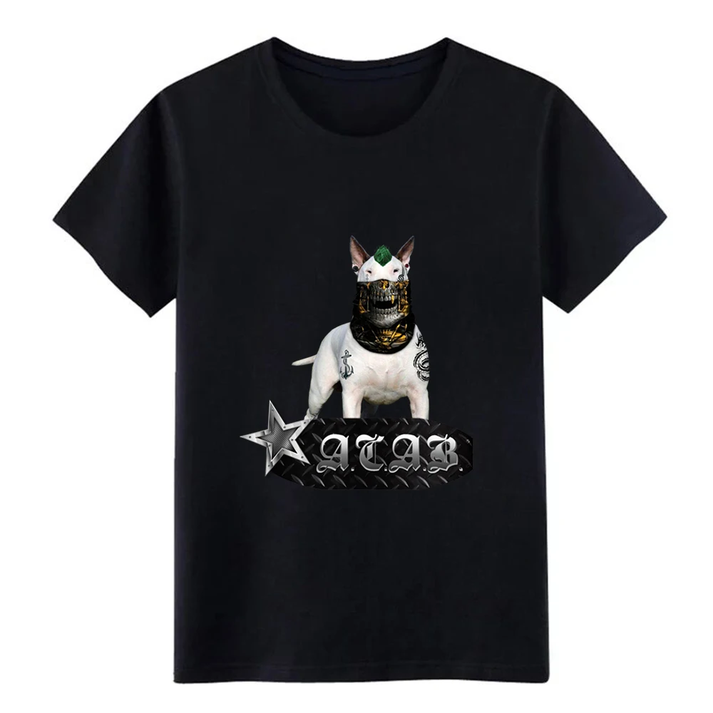 

Men's Bullterrier ACAB Punk Fighting Dog t shirt printed Short Sleeve S-XXXL Vintage Interesting Humor Spring Autumn shirt