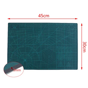 

A3 PVC Cutting Mat Cutting Pad Patchwork Cut Pad A3 Patchwork Tools Manual DIY Tool Cutting Board Double-sided Self-healing