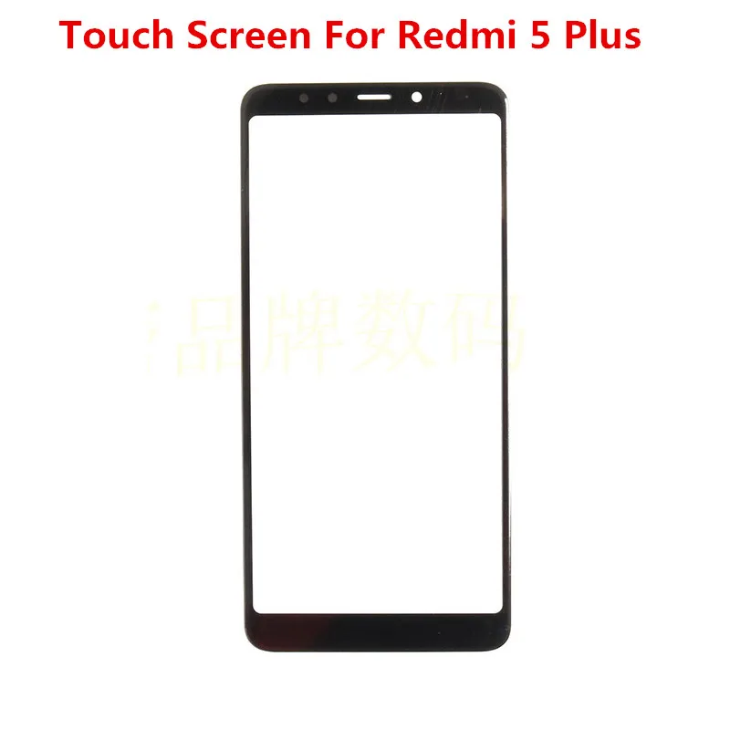 Сенсорный экран для Xiaomi Redmi 5 Plus 5 Plus, передняя стеклянная крышка, ЖК-экран, внешняя панель, объектив, запасные части для телефона