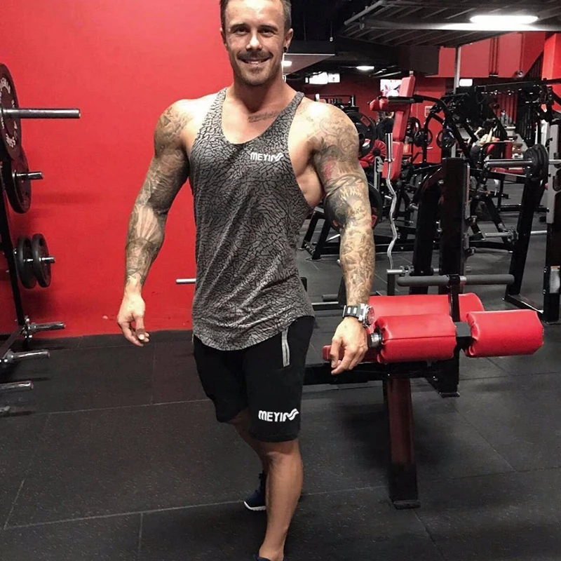 Shorts Man Gyms Fitness Short Sweatpants Jogger (9)