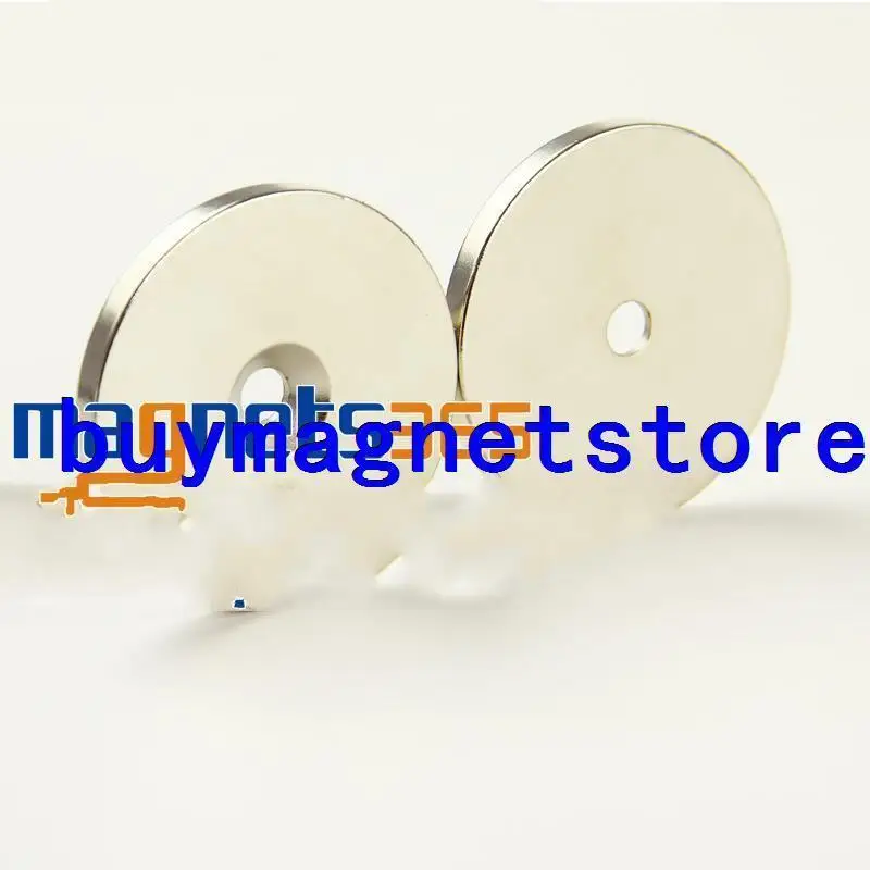 

2pc Disc Countersunk Ring Magnet 50 mm x 5 mm Hole 6 mm Rare Earth Neodymium N35