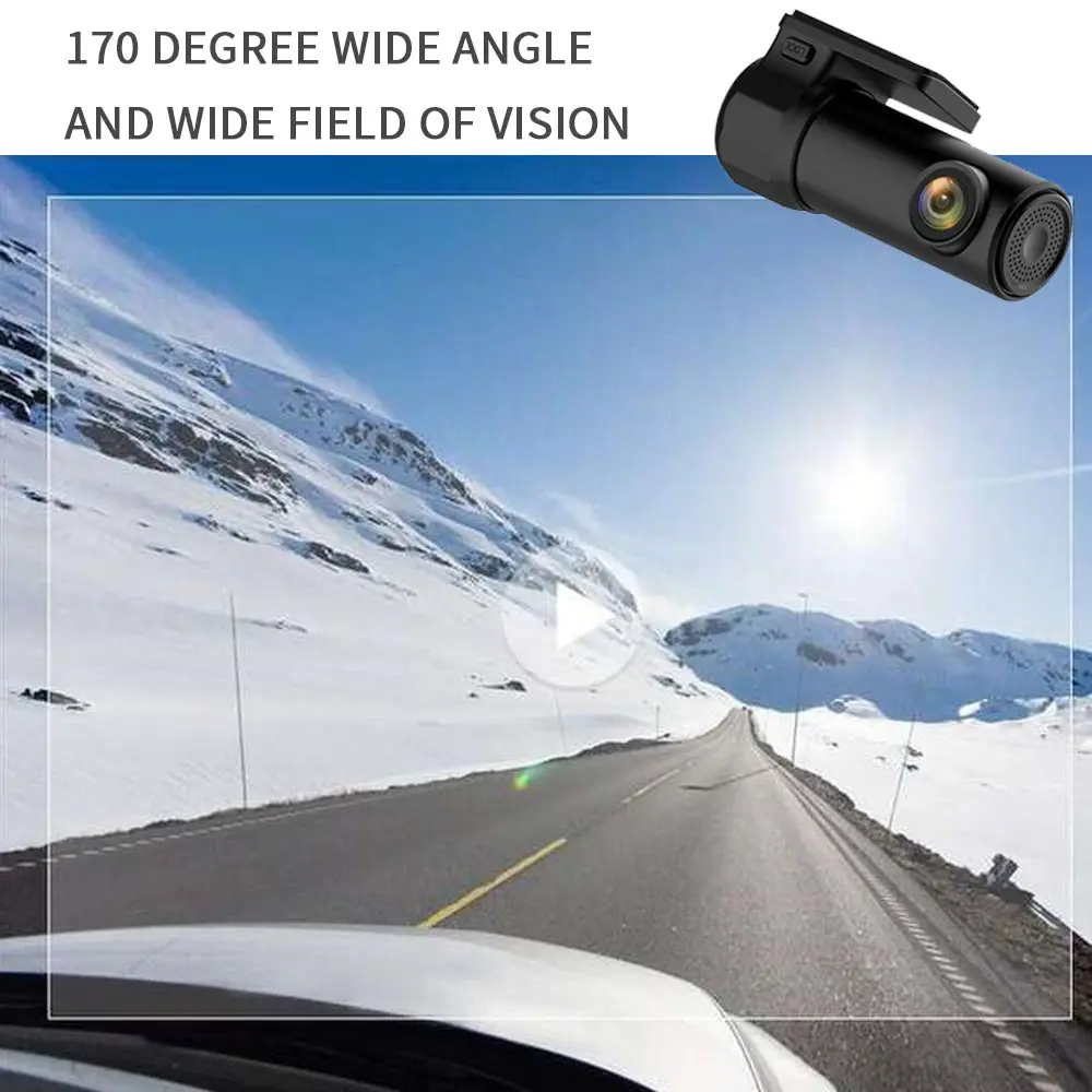 Мини 1080P Wifi высокий Автомобильный видеорегистратор Dashcam Многофункциональный Обнаружение движения автомобиль рекордер без экрана ночная версия камеры