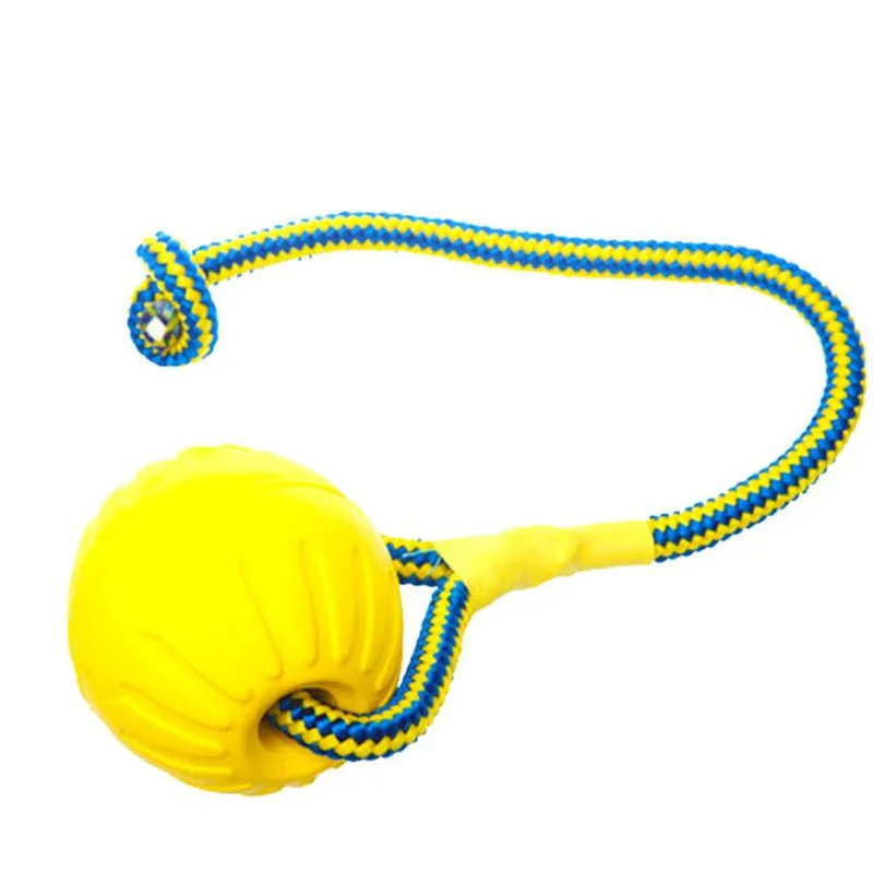 

Pet Dog Training Toy Ball Indestructible Solid Rubber Balls Chew Play Fetch Bite Toy with Carrier Rope Bite Resistant sale .
