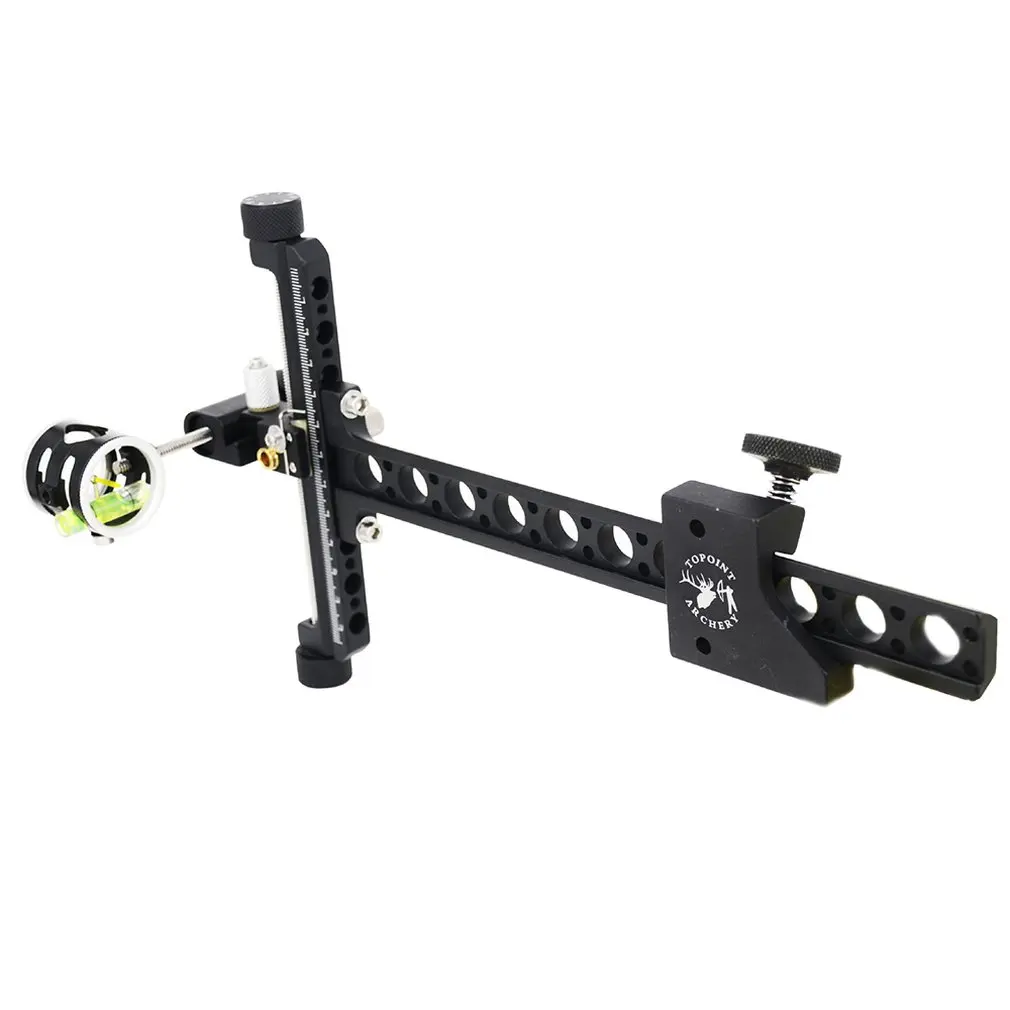 

T-shape Archery Recurve Bow Sight Lightweight Aluminium Alloy Adjustable Shooting Target Sight Tool Accessories