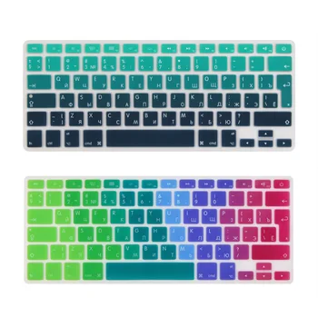 

Russian EURO Enter Keyboard Cover for Mid 2009-Mid 2015 MacBook Pro 13 15 inch Retina/CD ROM A1502 A1425 A1278 A1398 A1286