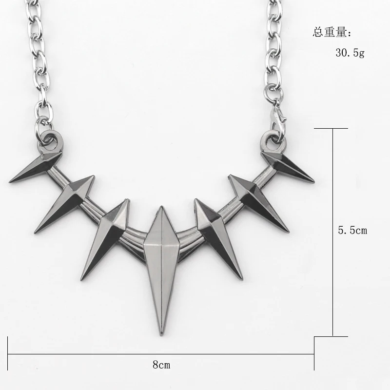 Silver Black Panther Collar Choker Necklace - Wakanda Pendant Jewelry for Men/Women, Movie Cosplay Accessories image 6