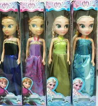 2017 Baby Dolls Snow Queen Princess Anna Elsa Dolls Mini Elsa Doll Kids Toys cartoon dolls children gift Girls birthda
