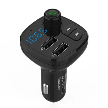 

Dual USB 3.1A Quick Charge FM Transmitter Bluetooth Modulator Handsfree Kit Car Audio MP3 Player Dual USB Car Charger TF Card