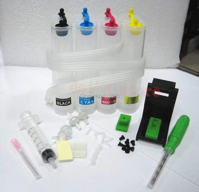 Continuous Ink Supply System Universal 4Color CISS kit with accessaries