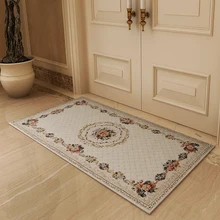 Ковер вход синель жаккардовый входной коврик прикроватная тумбочка для спальни Континентальный пасторальный зал может быть машинная стирка