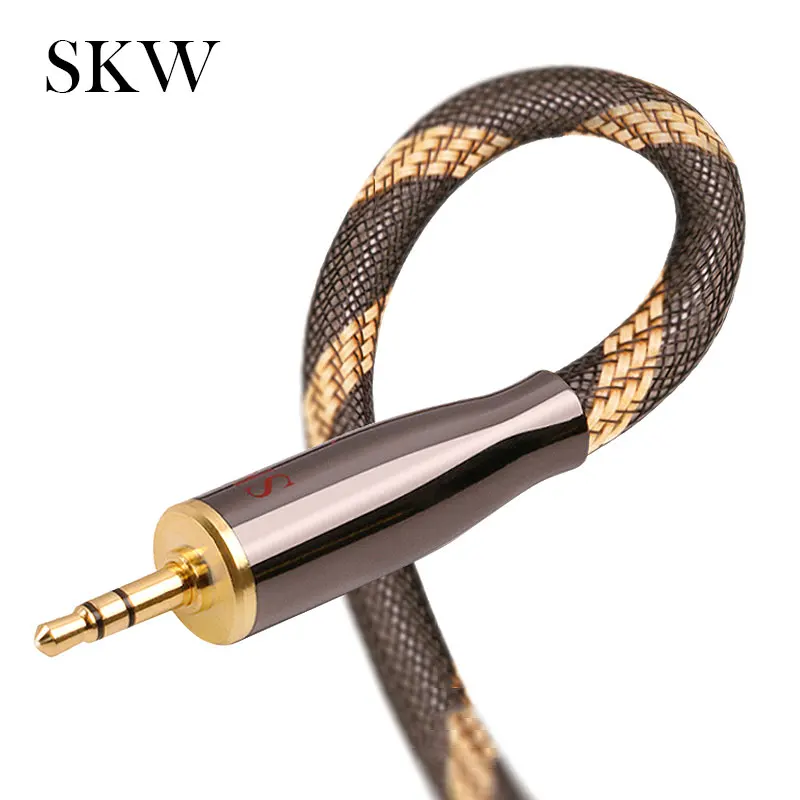  SKW AUX Cable 3.5MM Jack To 3.5MM Jack 0.5M1M1.5M2M3M5M8M10M15M20M For Huawei Smartphone Tablet Por