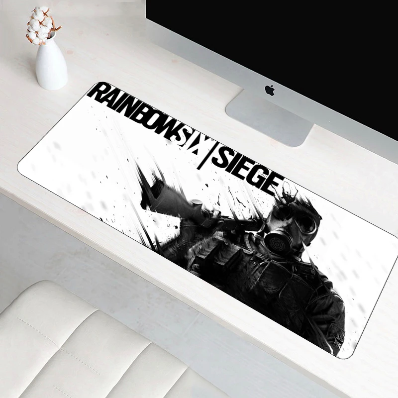 70x30 см XL Большой Радужный Six Siege Silon игровой коврик для мыши Противоскользящий Otaku