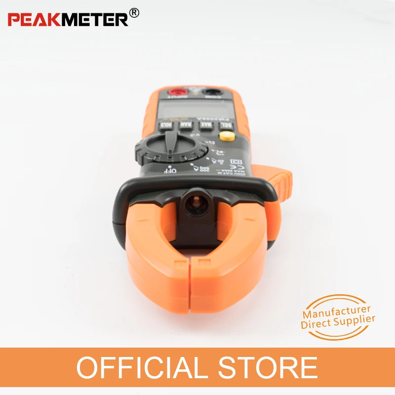 PEAKMETER PM2008A цифровые клещи Автоматический диапазон клещи Амперметр Вольтметр Омметр w/ЖК-дисплей подсветка тока Напряжение Тестер