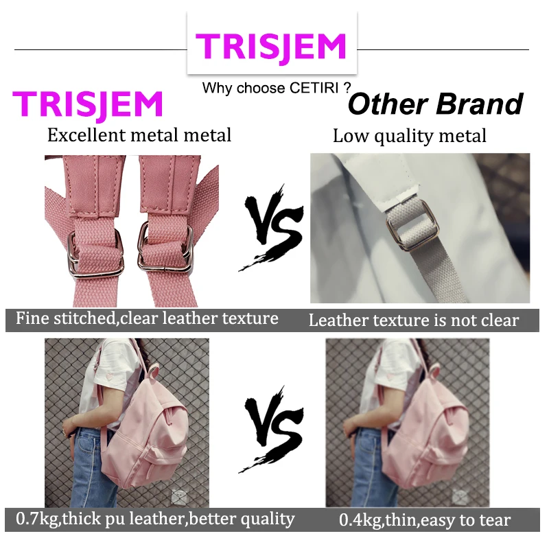 TRISJEM nueva Mochila escolar para mujeres de cuero Pu Rosa Harajuku Mochila para adolescentes Mochila de viaje Mochila para parejas saco azul A Dos TRISJEM nueva Mochila escolar para mujeres de cuero Pu Rosa Harajuku Mochila para adolescentes Mochila de viaje Mochila para parejas saco azul A Dos