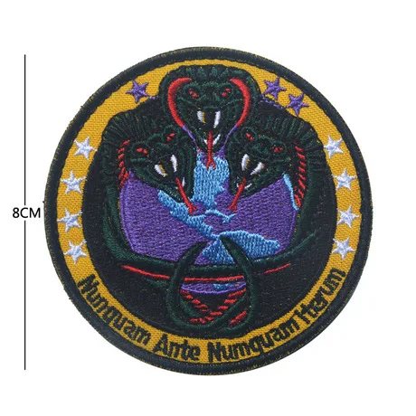 ВВС США Вышивка Аппликации значки эмблема военная армия 8 см DIY аксессуары обруч и петля USAF тактический боевой дух - Цвет: No.3