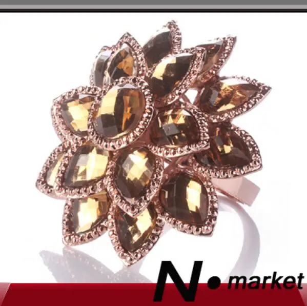 rose flower napkin ring 