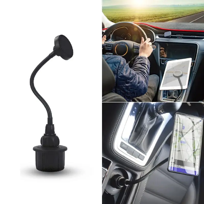 

Car Cup Holder Magnetic Cup Stand Phone Cradle Mount for iPhone ipad Samsung Huawei 3-10 inch Smartphone or Tablet