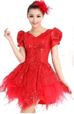Женское платье для бальных танцев с блестками|modern dance costumes|dance costumesequin costume |