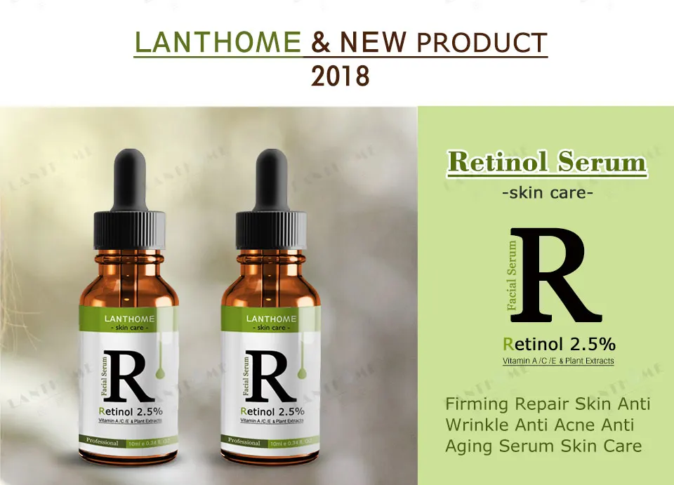 Retinol 2.5% увлажнитель для лица крем витамин е коллаген ретин против морщин акне Гиалуроновая кислота зеленый чай отбеливающий крем