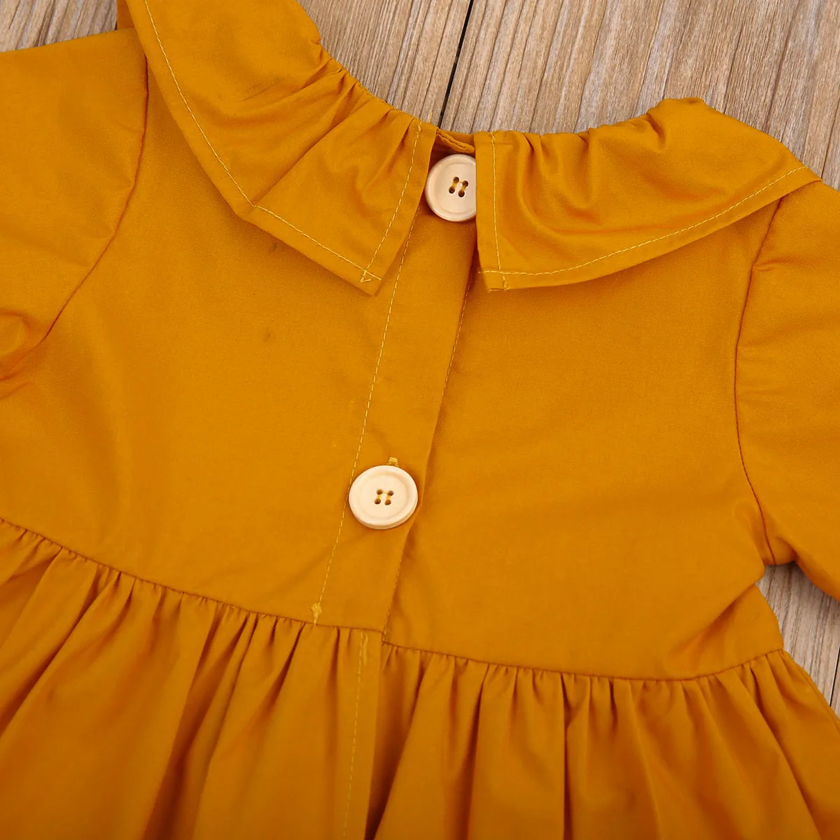 Одежда для новорожденных с длинными рукавами для девочек, плиссированная футболка Короткое мини платье комплект одежды детская одежда наряды