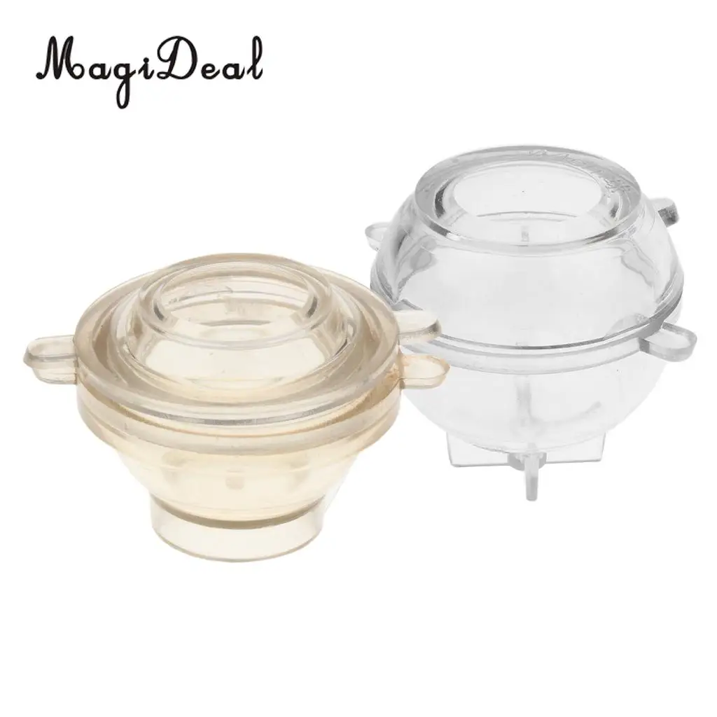 MagiDeal 2pcs Durable Plastic Round Soap Candle Making Mold Holders Mould for Handmade Soap Candle Making Accessories