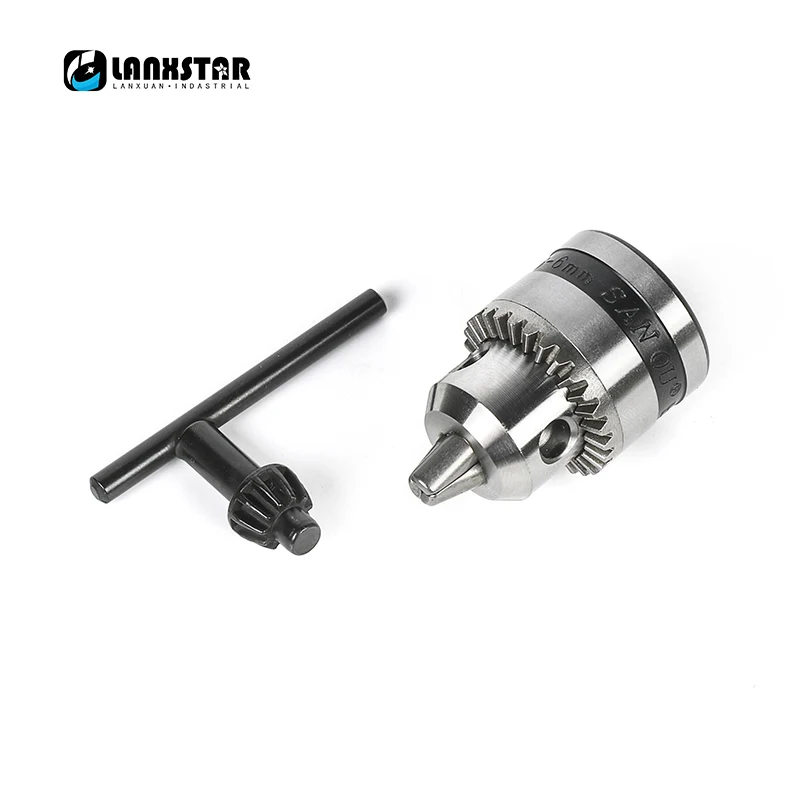 Lanxstar B10 Micro Motor Tapered Chuck With Casing And Motor Shaft3.17mm 4mm 5mm 6mm 6.35mm 7mm /8mm Power Tool Clamping 0.6-6mm