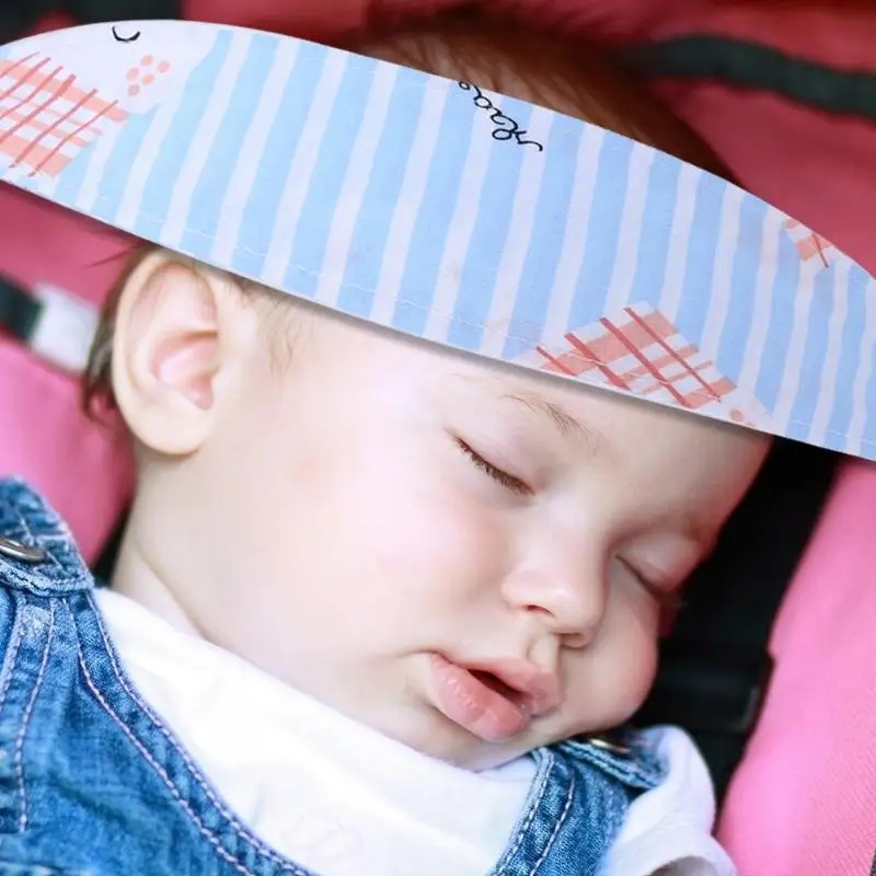 Детские Полиэстеровые хлопковые накладки на ремень безопасности, милые коляски, сиденья, поддержка сна и сна, повязка на голову, безопасный