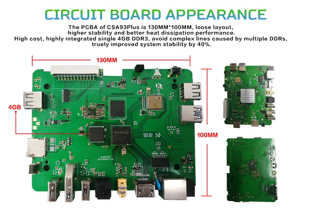 CSA93 Plus Android 8,1 ТВ-приставка 4 Гб ОЗУ 64 Гб ПЗУ 2,4G 5G WiFi Bluetooth 4,0 смарт-приставка RK3328 H.265 4K HD медиаплеер