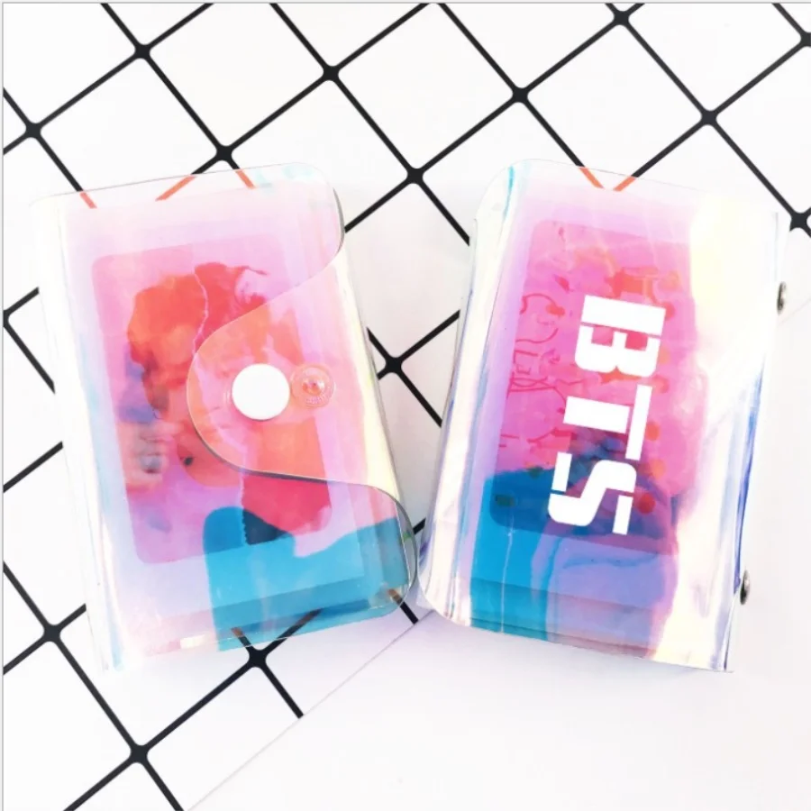 

Kpop EXO GOT7 TWICE SEVENTEEN BTS BT21 Protable Card Book WANNA ONE BLACKPINK Photo Album 20 pockets