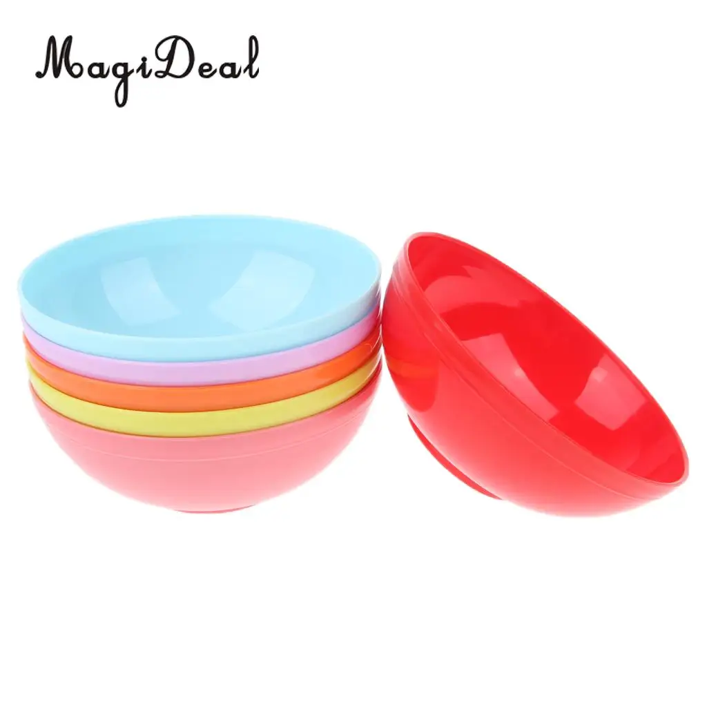 12 Pieces Plastic Camping Bowls Cereal Bowls Mixing Bowls Noodles Snacks Salad Fruits Container Outdoor Lunch Dinner Picnic BBQ