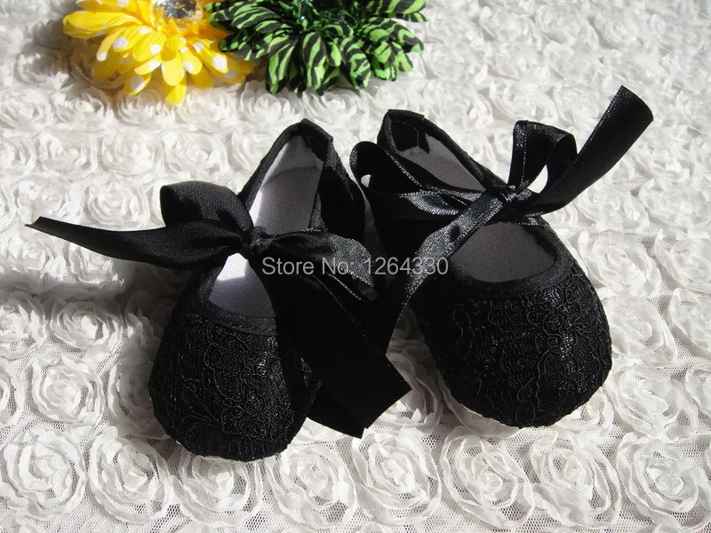 Hot sale baby shoes solid black baby girls shoeswith bow toddler/Infant/Newborn shoes,Baby footwear KP-A44