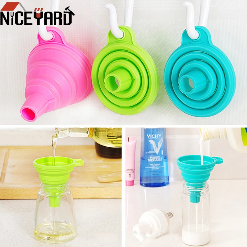

NICEYARD Mini Silicone High Quality Gadgets Collapsible Style Funnel Hopper