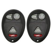 2PCs 4 Button Remote Replacement Car Key Case Shell Entry Fob for Buick Pontiac 2016 New Arrival No chips Keyless Cover