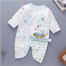 

Newest Spring Autumn Newborn Baby Romper Cotton Infant Boys Girls Clothes New Born 3M 6M One-Pieces Cartoon Thin Jumpsuits Soft