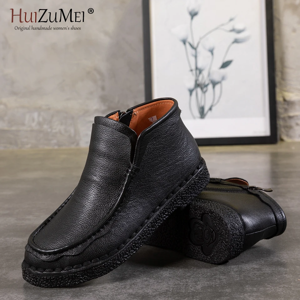 Invierno Shown Botas Huizumei As Plataforma Shown Cuero Las Tobillo Genuino 2018 Pictures Para as Mujeres De Nieve Mujer pZIEIwq