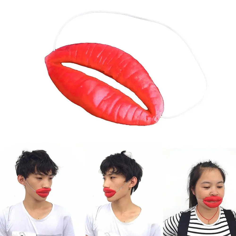 

Funny Elastic Strap Latex Thick Big Mouth Lips Mask April Fools Day Decor Prop Toys and Hobbies --> Novelty & Gag Toys