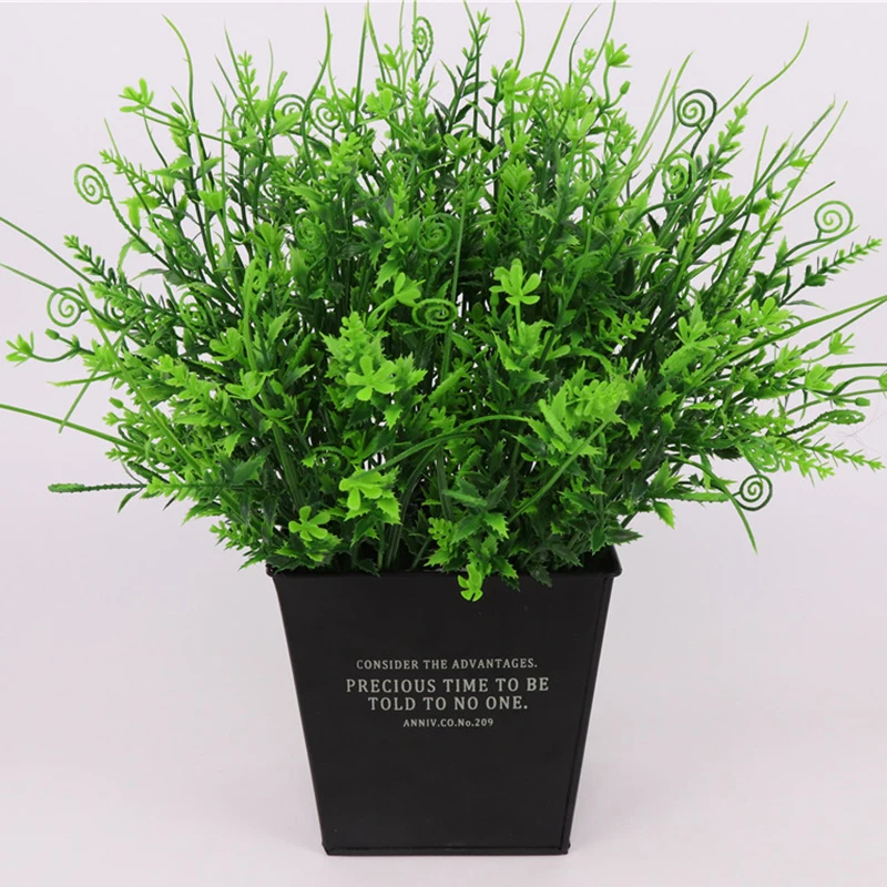 

36cm 5 forks Mini Dwarf Pearl Grass Water Aquatic Plant Moss Aquarium Grass artificial flowers