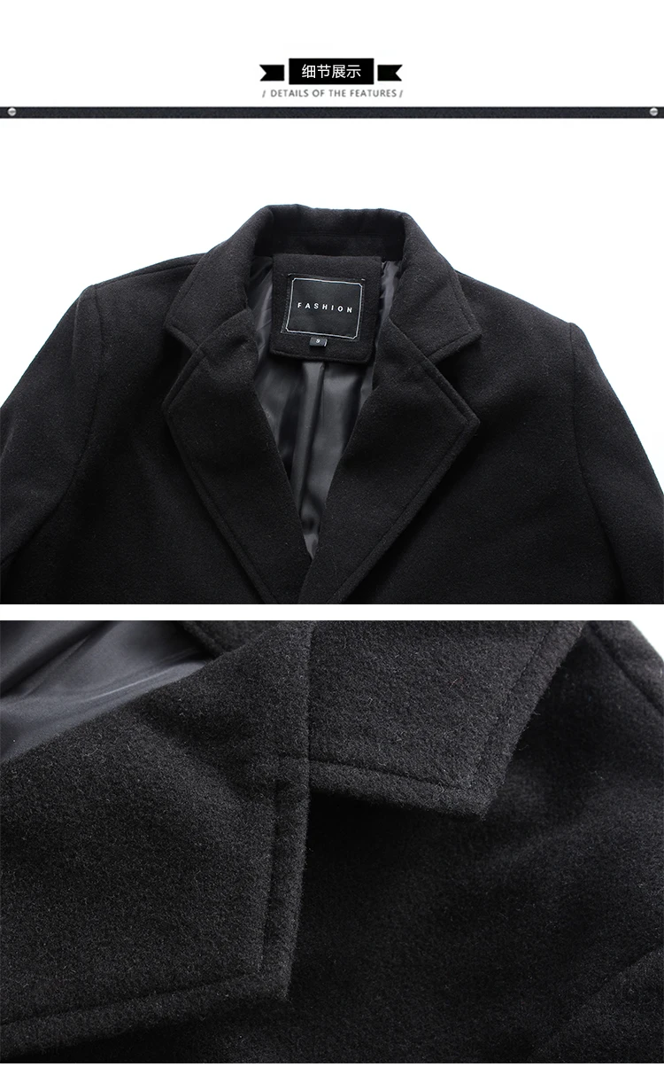 XingDeng модная деловая Мужская Длинная зимняя ветрозащитная верхняя одежда куртки тонкий подходит Топ хлопок пальто плюс 5XL высококачественная одежда