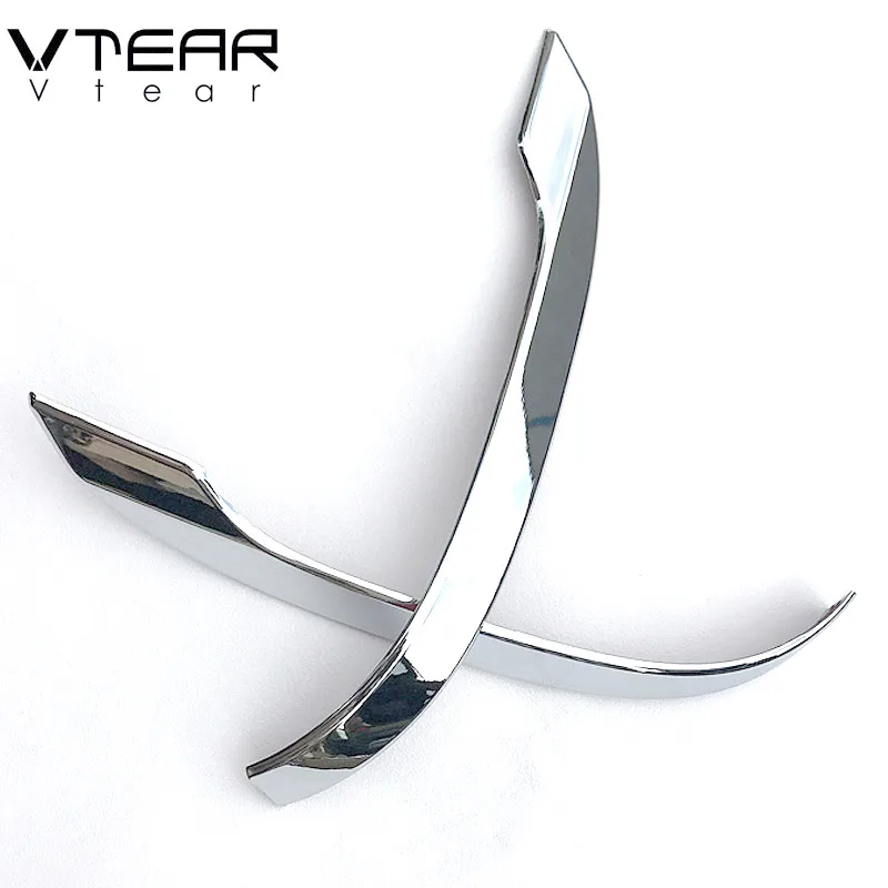 

Vtear for Skoda kodiaq styling Chromium Car Door Side Rearview Mirror strip Trim tape cover Accessories Exterior decoration 2019